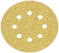 Bosch Coated Abr/Polishing: 5 x Bosch 125mm 5” 40 Grit Hook & Loop Velcro Sanding Disc, 8 Hole, Orbital Sande