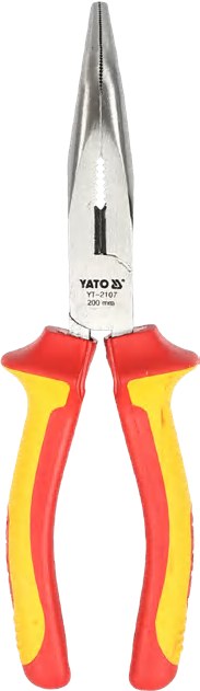 Insulated bent nose plier