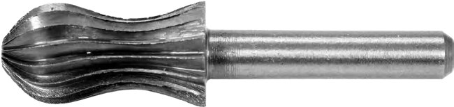 Rotary file for metal