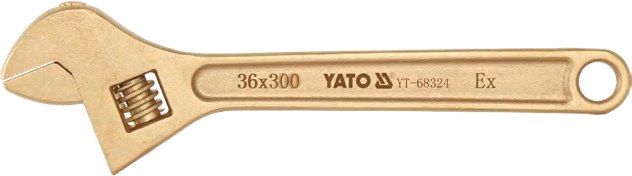 Non-sparking adjustable wrench